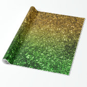 Ombre Glitzer funkelnd Geschenkpapier (Ungerollt)