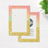 Ombre Glitzer Gold Rainbow Earring Display Cards (Schreibtisch)