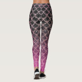 Ombre Glitzer mermaid Waagen Leggings (Rückseite)