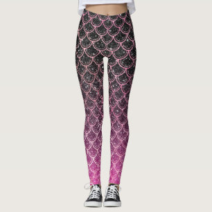 Ombre Glitzer mermaid Waagen Leggings