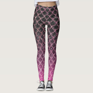 Ombre Glitzer mermaid Waagen Leggings