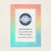 Ombre Glitzer Rainbow-Earring-Display-Cards (Rückseite)