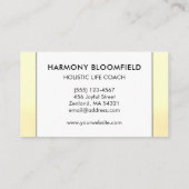Ombre Glow Wellness Holistic Life Coach Zen Healer Visitenkarte (Rückseite)
