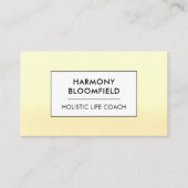 Ombre Glow Wellness Holistic Life Coach Zen Healer Visitenkarte (Vorderseite)