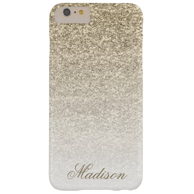 Ombre Gold Glitzer iPhone 6+ Fall Case-Mate iPhone Hülle (Rückseite)