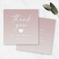 Ombre Gradient Mauve & Off-White Wedding Vielen Da