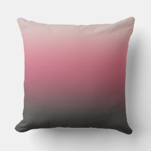 Ombre Grau Pink Hellcreme-Verlauf Kissen