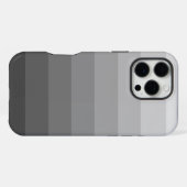 Ombre Grautöne Gradient iPhone Hülle (Rückseite (Horizontal))