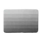 Ombre Gray Tones Gradient Badematte (Vorderseite)