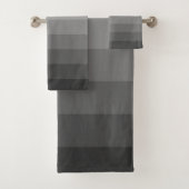 Ombre Gray Tones Gradient Badhandtuch Set (Insitu)