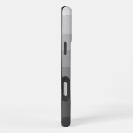 Ombre Gray Tones Gradient iPhone Hülle (Rechte Seite)