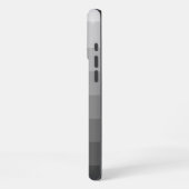 Ombre Gray Tones Gradient iPhone Hülle (Linke Seite)