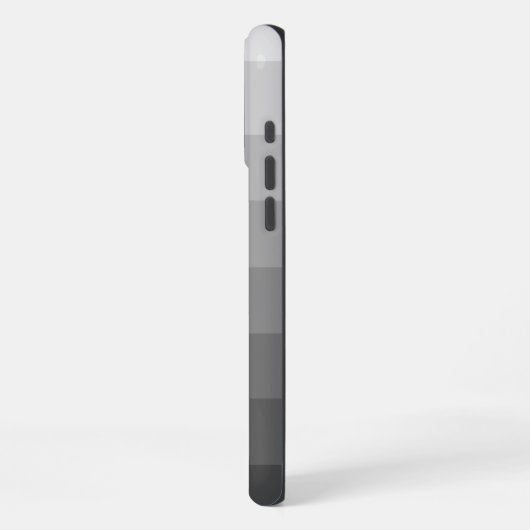 Ombre Gray Tones Gradient iPhone Hülle (Linke Seite)