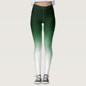 Ombre Green Dip Dye Leggings (Vorderseite)