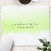 Ombre Green Watercolor Minimalistisch Business Mousepad