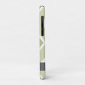 Ombre Green Zig Zag Chevrons Muster Case-Mate iPhone Hülle (Hinten/Links)