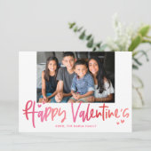 Ombre Grußkarte Valentinstag Feiertagskarte (Stehend Vorderseite)