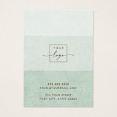 Ombre hellgrüne Textur Ohrring-Display-Karte (Rückseite)