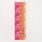 Ombre Ice Soft Pink Orange ID115 Yogamatte (Rückseite)