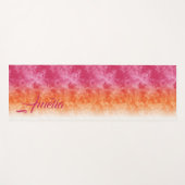Ombre Ice Soft Pink Orange ID115 Yogamatte (Vorderseite (Horizontal))