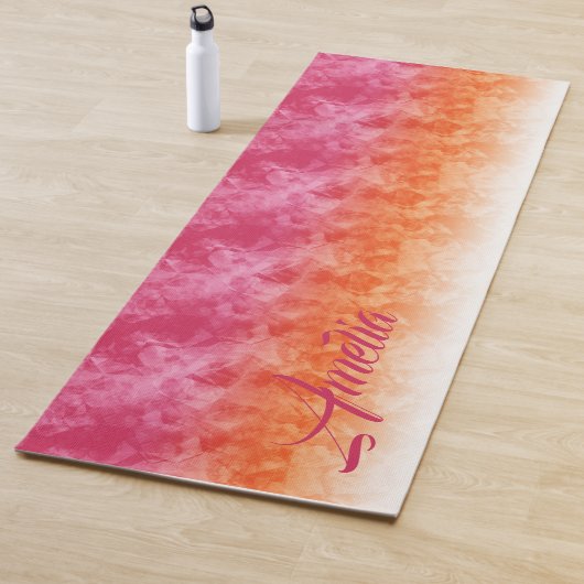 Ombre Ice Soft Pink Orange ID115 Yogamatte (Beispiel)