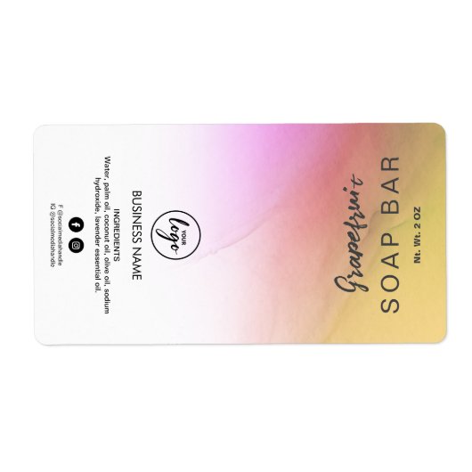 Ombre Ink Sunset Coloap Bar Labels (Vorne)