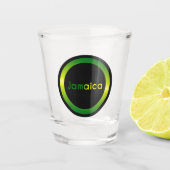 Ombre Jamaica Schnapsglas (Vorderseite)