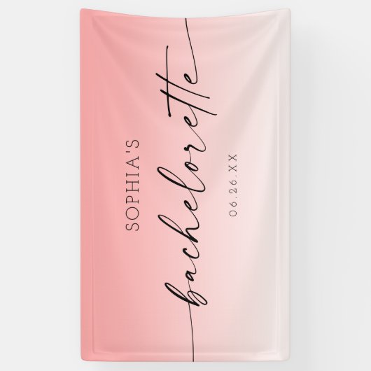 Ombré-Junggeselinnen-Abschied-Banner Banner (Vertikal)