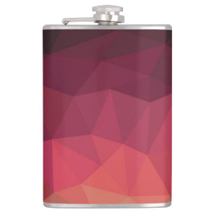 Ombre Kristalleffekt geometrische moderne Design Flachmann