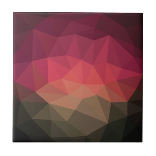 Ombre Kristalleffekt geometrische moderne Design Fliese (Vorderseite)