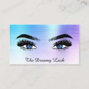 *~* OMBRE Lashes QR Brows Extensions Glitzer  Visitenkarte