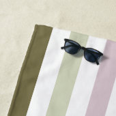 Ombre Lavender Field Strip & Personal Monogram Strandtuch (Beispiel)