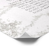 Ombre Lavender Lila Hochzeitstisch Poster (Ecke)