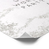 Ombre Lavender Lila Luxe Benutzerdefiniertes Texte Poster (Ecke)