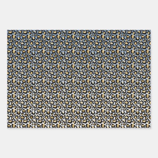 Ombre Leopard Prints Geschenkpapier Set (Vorderseite)