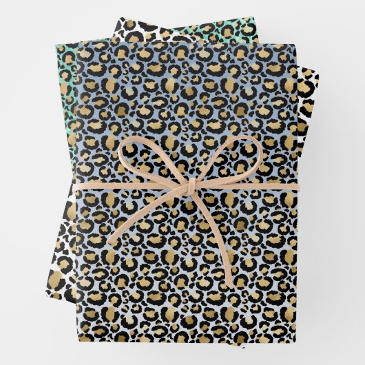 Ombre Leopard Prints Geschenkpapier Set (Beispiel)