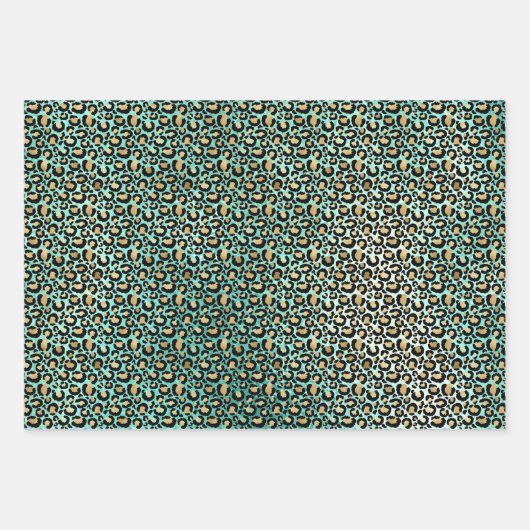 Ombre Leopard Prints Geschenkpapier Set (Vorderseite 3)