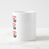 Ombre-Liebe Jumbo-Tasse (Vorderseite)