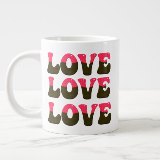 Ombre-Liebe Jumbo-Tasse (Links)