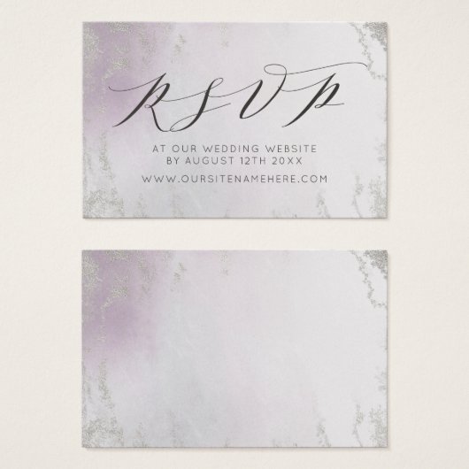 Ombre Light Lila Frost Website UAWG Insert Cards (Vorne & Hinten)