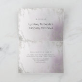 Ombre Light Lila Silver Couple Polterabend Einladung (Innenseite)