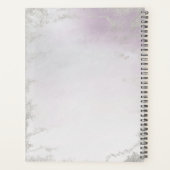 Ombre Light Lila Silver Foil Mattiert Wedding Planer (Rückseite)