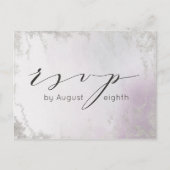 Ombre Light Lila Silver Wedding Meal Choice UAWG Postkarte (Vorderseite)