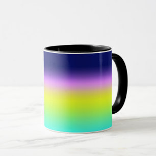 Ombre lila gelb grüne Frühlings- und Sommerfarben  Tasse