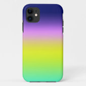 Ombre lila-gelbe Frühlingsfarbenrippe Case-Mate iPhone Hülle (Rückseite)