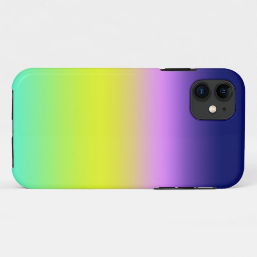 Ombre lila-gelbe Frühlingsfarbenrippe Case-Mate iPhone Hülle (Rückseite (Horizontal))