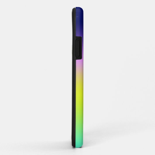 Ombre lila-gelbe Frühlingsfarbenrippe Case-Mate iPhone Hülle (Hinten/Rechts)