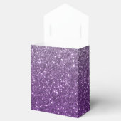 Ombre Lila Glitzer Look Geschenkschachtel (Geöffnet)