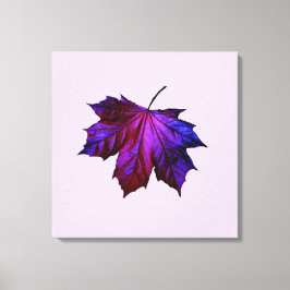Ombre Lila Leaf-Druck auf gestufte Leinwand