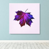 Ombre Lila Leaf-Druck auf gestufte Leinwand (Insitu (Holzboden))